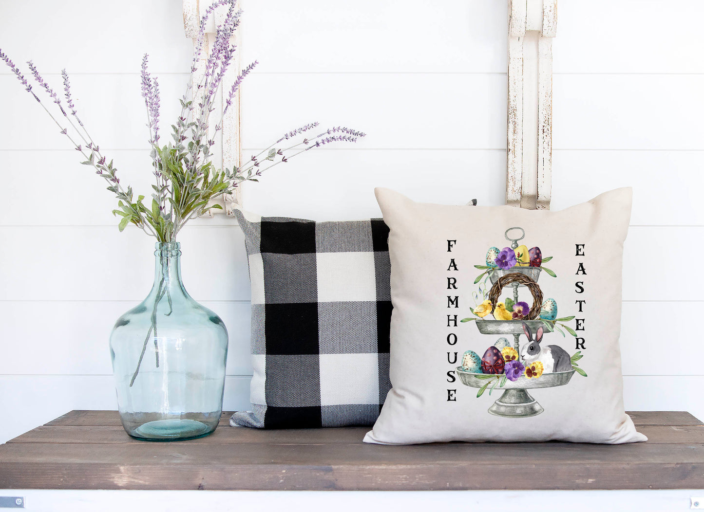 Farmhouse Easter Tier Tray Pillow Cover