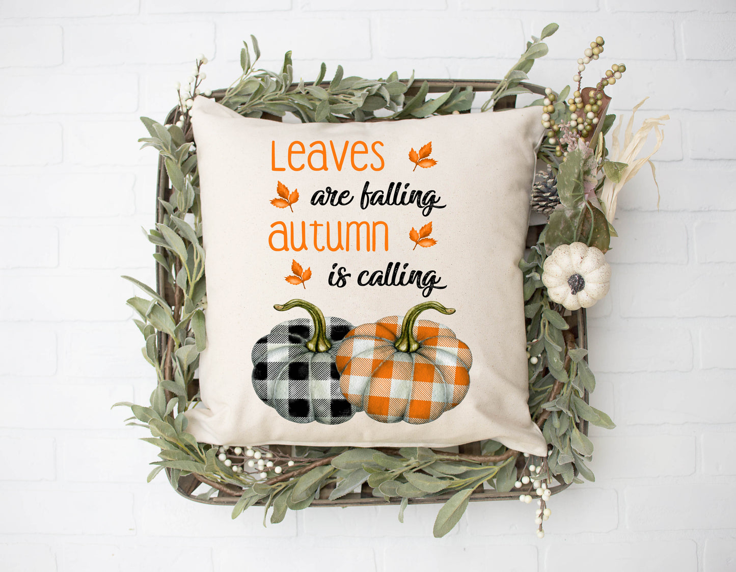 Leaves Are Falling Autumn Is Calling Pillow