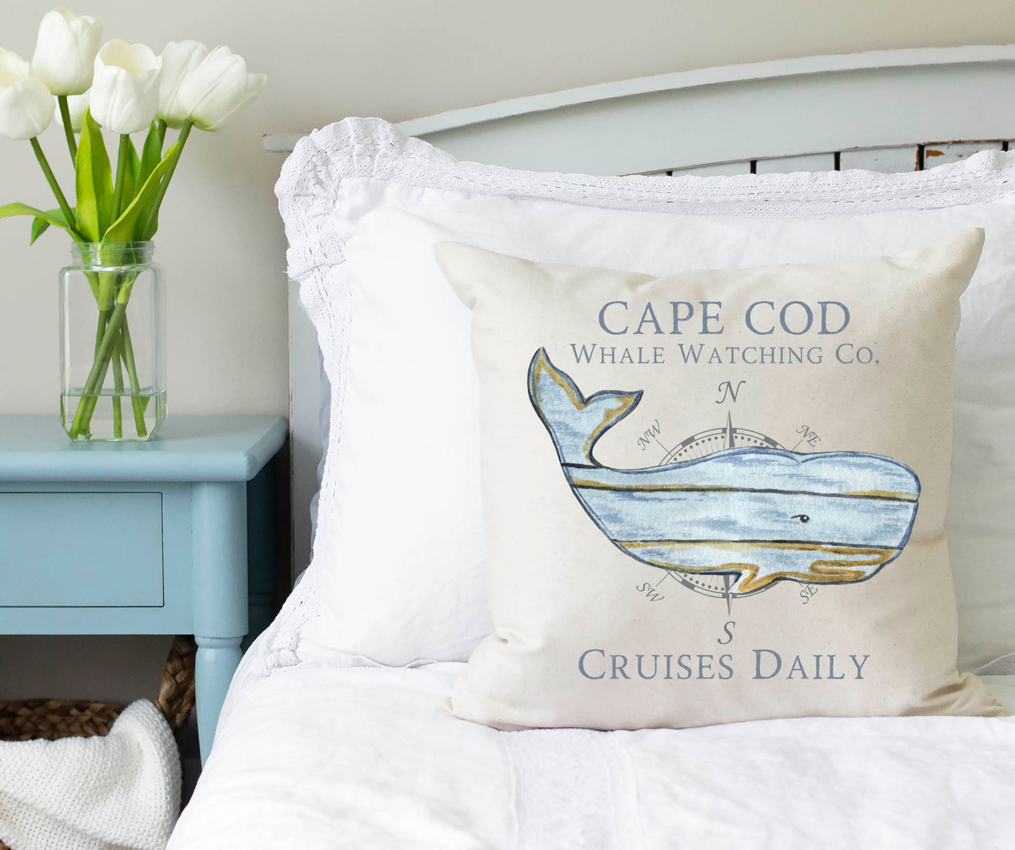 Cape Cod Whale Watching Pillow