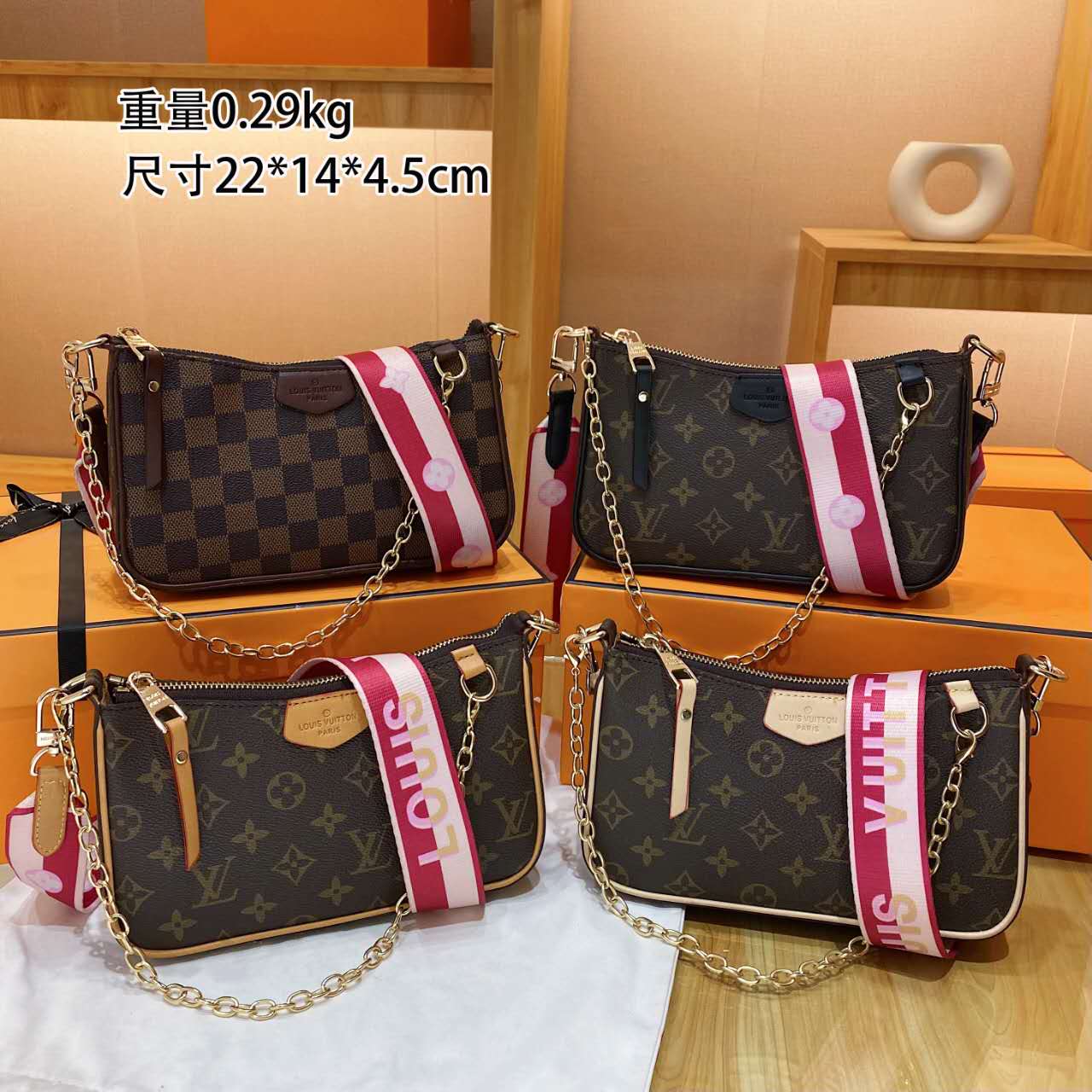 Izzy Bag With Pink Strap