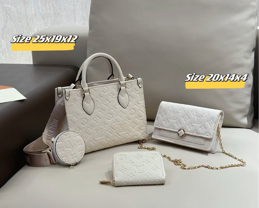 Ava Cream 4 Piece Set