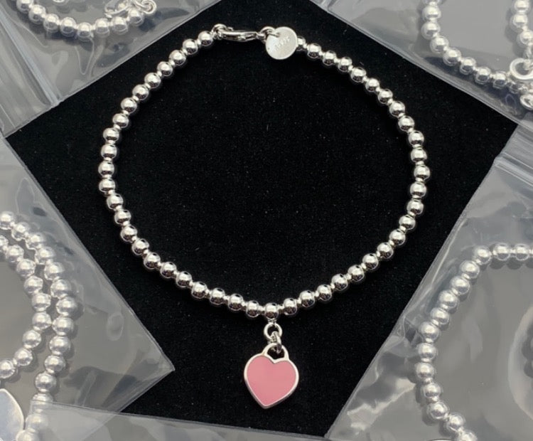 Pink Heart Bracelet