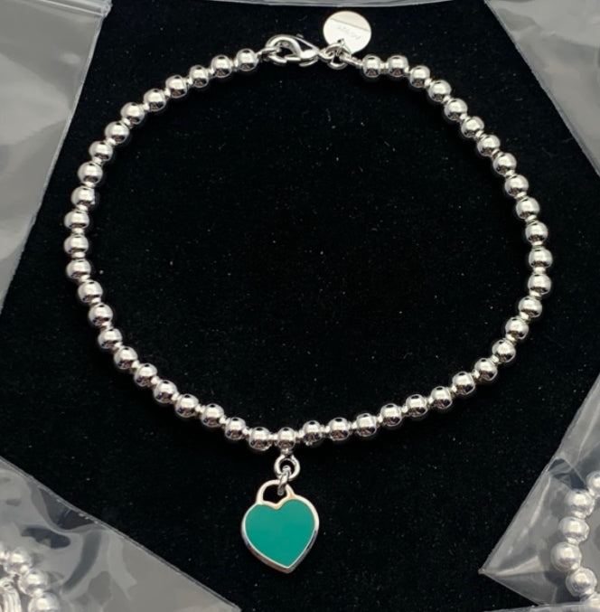 Blue Heart Bracelet
