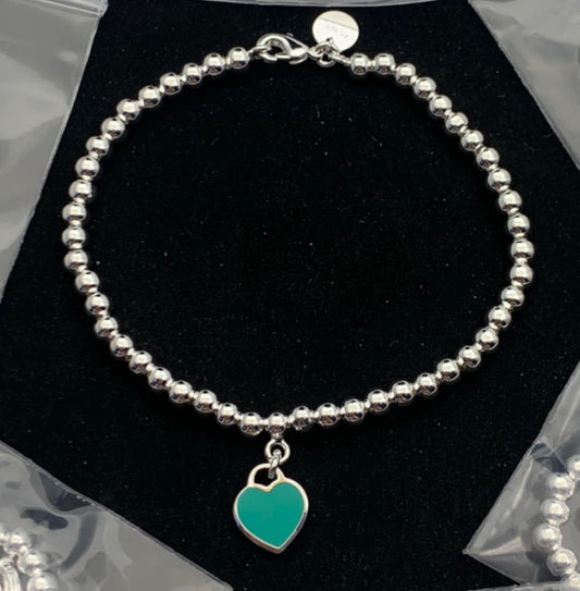 Blue Heart Bracelet