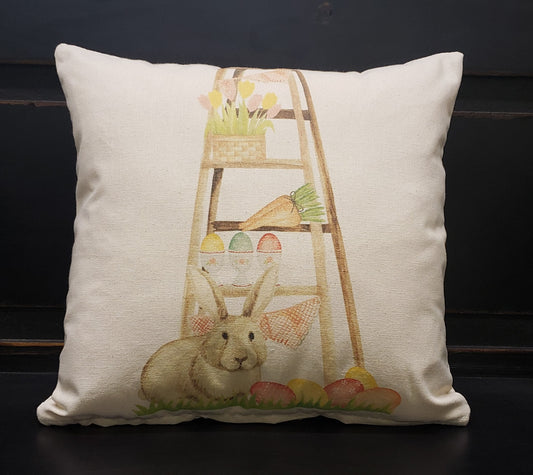 Bunny Ladder Pillow Cover