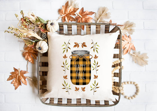Happy Fall Jar Pillow
