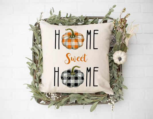 Home Sweet Home Pumpkin Pillow