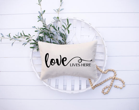 Love Lives Here Pillow