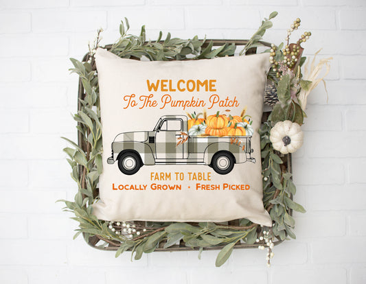 Welcome To The Pumpkin Patch Pillow