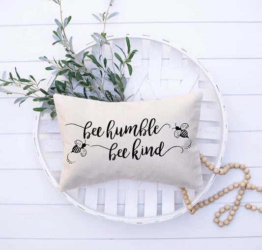 Bee Humble Bee Kind Pillow