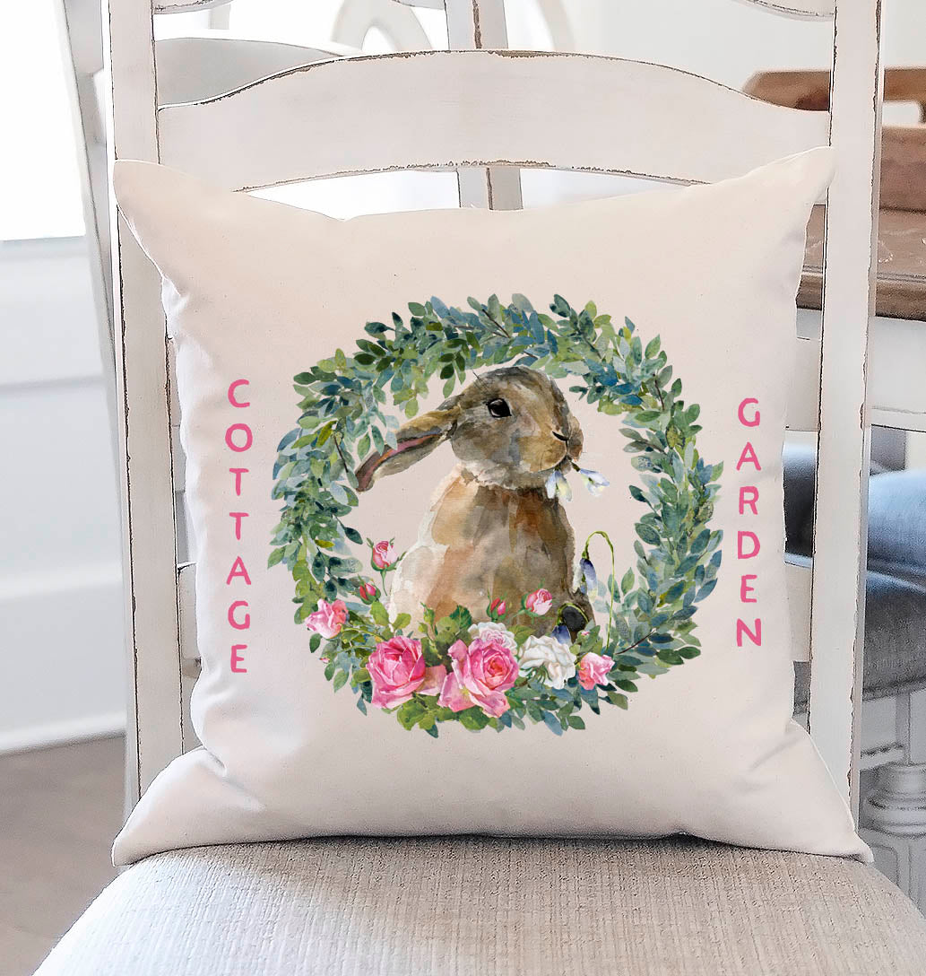 Cottage Bunny Pillow