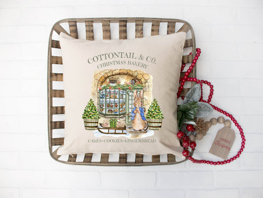 Peter Cottontail Christmas Pillow